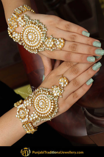 Gold Finished Kundan Pearl Handful | Punjabi Traditional Jewellery Exclusive